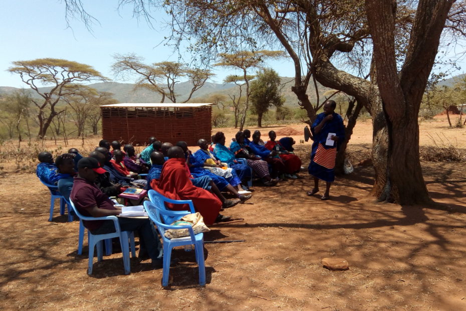 Aline C. Rabelo. Kimwati village, Tanzania; Indigenous NGO's paralegal training in a Maasai village, 2019.